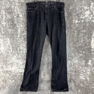 Levis SilverTab Size W38 L36 Slim Denim Jean Pants Black Button Zip Casual